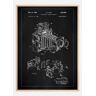 Bildverkstad Patent Print - Photographic Camera - Black Poster