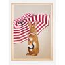 Bildverkstad Rabbit with Umbrella Poster