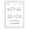 Bildverkstad Patent Print - Tesla - White Poster