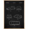 Bildverkstad Patent Print - Tesla - Black Poster