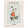 Bildverkstad Flower Market Bruges Poster