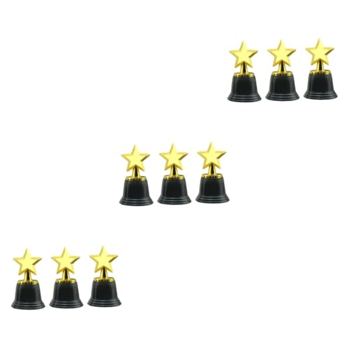BESPORTBLE 9 Stuks kindertrofeeën voor de kleuterschool trofee bekers eer boog zicht gouden trofee sport trofee voetbal trofee speelgoed pentagramvormige trofeeën trofeeën voor Herbruikbaar
