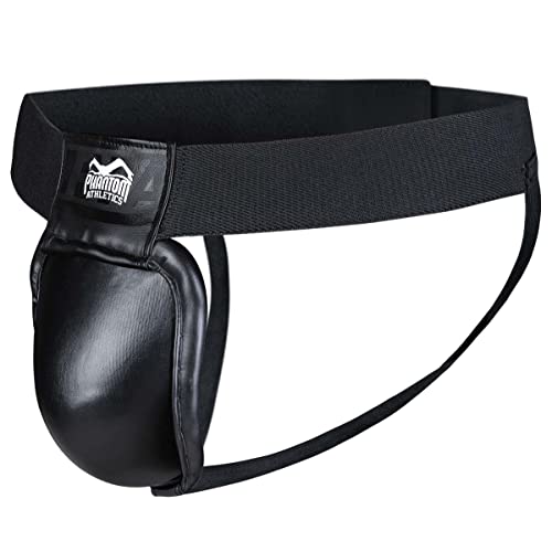 Phantom Athletics Phantom Diepbescherming Heren Suspensorium voor vechtsport   Boksen, MMA, Muay Thai (S-M, APEX metaal zwart)