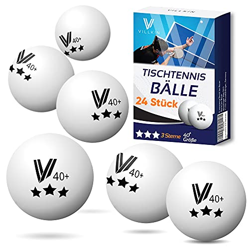 Villkin Tafeltennisballen 24 stuks Ping Pong ballen duurzame tafeltennisbal 40 mm tafeltennisballen voor vrije tijd & wedstrijden tafel tennisballen