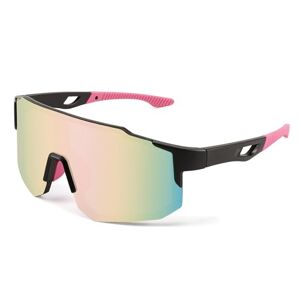 FEISEDY Sportzonnebril Mannen Vrouwen Fietsbril Gespiegelde Sportbril voor MTB Road Bike Biking Lopen Enduro met UV400 Bescherming B2388
