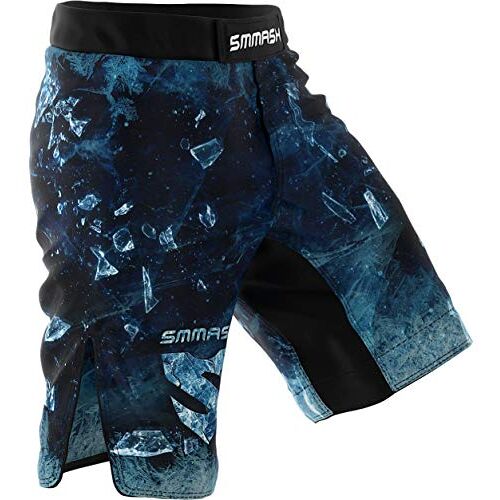 SMMASH Blackwalkers Professioneel MMA-Shorts voor Heren, Boxshorts, BBJ, Grappling, Fight Shorts, Sport Broek, Ademend en Antibacterieel Materiaal, Gemaakt in de Europese Unie (XXL)