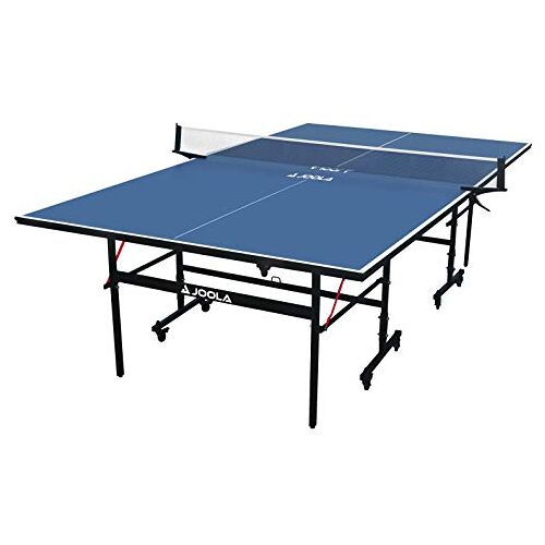 JOOLA Tafeltennistafel Inside 13, Unisex-Adult, Tafeltennistafel voor binnen, Opklapbaar onderstel Snelle montage Inclusief net, Blauw, 274 x 152,5 x 76 cm