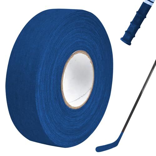 HSLXBY Hockeyrackettape, hockeytape, ijshockeyrackettape, antislip hockeysticktape, ijshockey, 2,5 cm x 25 m, voor badmintongreep, golfstok, ping pongrek, skipping, blauw