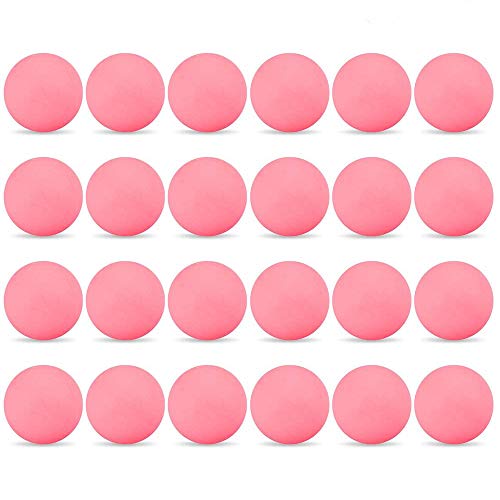 Lixada Premium tafeltennisballen 24 stuks 3-sterren 40 mm tafeltennisballen tafeltennisballen amateur opleiding oefenballen (roze)