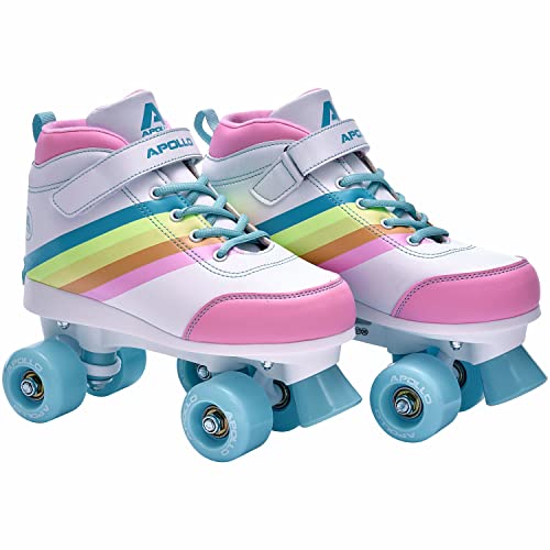 Apollo Disco Rolschaatsen met Zachte Laarzen   In Maat Verstelbare Rolschaatsen Kinderen   Comfortabele Rolschaatsen Dames   Rolschaatsen Meisjes in Maten 31-42   Trendy Rolschaatsen Volwassenen