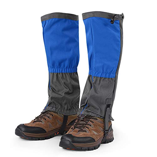 Jauarta 1 Paar Outdoor Waterdichte Sport Klimmen Wandelen Legging Slobkousen Schoenlaarzen Cover voor Volwassenen (Blauw)