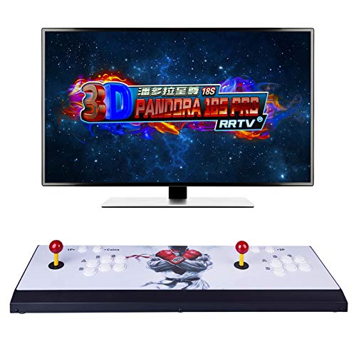 ATHUAH 3D Pandora Game Console Home Arcade Console, 4500 in 1 Retro Video Game Console, Arcade Machine met dubbele joystick, 1280 x 720 Full HD, Ondersteunt uitgebreide TF-kaart en USB-harde