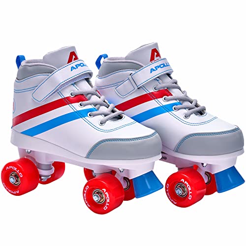 Apollo Disco Rolschaatsen met Zachte Laarzen   In Maat Verstelbare Rolschaatsen Kinderen   Comfortabele Rolschaatsen Dames   Rolschaatsen Meisjes in Maten 31-42   Trendy Rolschaatsen Volwassenen