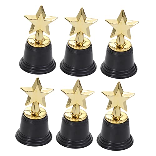 GANAZONO 12 Stuks Grammy Award-trofee Prijsbeker Prijzen Voor Halloween-trofeeën Feest Trofee Plastic Bekers Voor Trofeeën Trofee Onderscheiding Kerst Trofee Kind Gouden Trofee Herbruikbaar