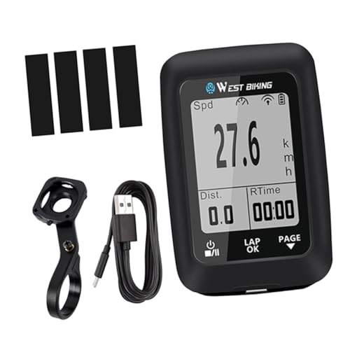 Yardwe Draadloze Fietscomputer computer fiets stopwatch racefiets scherm snelheidsmeter fiets kilometerteller fiets snelheidsmeter draadloze haakje Mountain bike GPS Fietscomputer