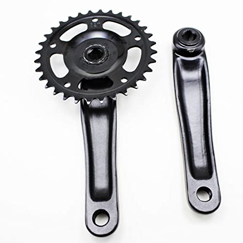 EALLEN Crank kettingset, fiets crankstel MTB fiets crank set enkele snelheid tandplaat fiets crank set MTB fiets crankstel tandwiel (kleur: 36T)