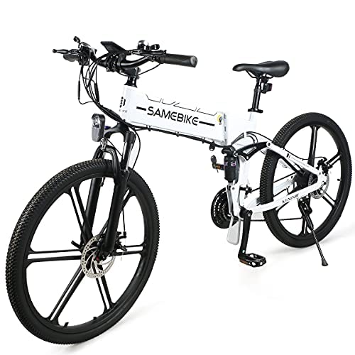 SAMEBIKE Elektrische Fiets vouwfiets 26 inch E Bike 48V10.4Ah mountainbike Shimano 21 speed display stadsfiets elektrische fietsen heren dames