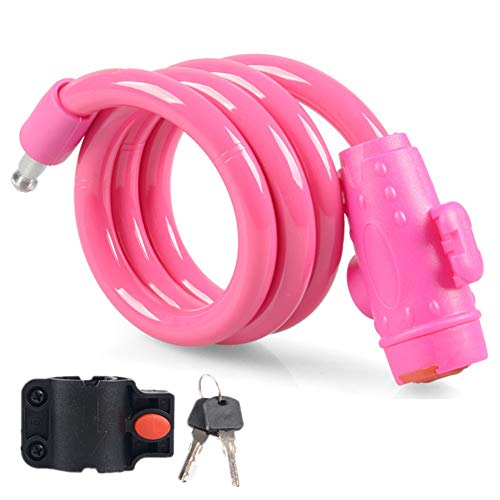 LEDDP Fietsslot Fiets Sloten Combinatie Helmen Sloten Voor Fiets Fietshelm Lock Bike Wheel Lock Combinatie Fietsslot Helm Sloten Voor Fietsen pink,freesize