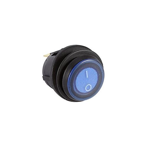 Keenso auto-vrachtwagen-ronde rocker Toggle LED-schakelaar 12V 16A 3-pins blauw lichtschakelaar SPST on-off-besturing Automotive schakelaars