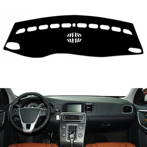 Gerrit Fit Voor Volvo S60 2010-2017 LHD, Auto dashboard cover, dashboard cover voor auto, interieur dashboard covers, antislip zwart