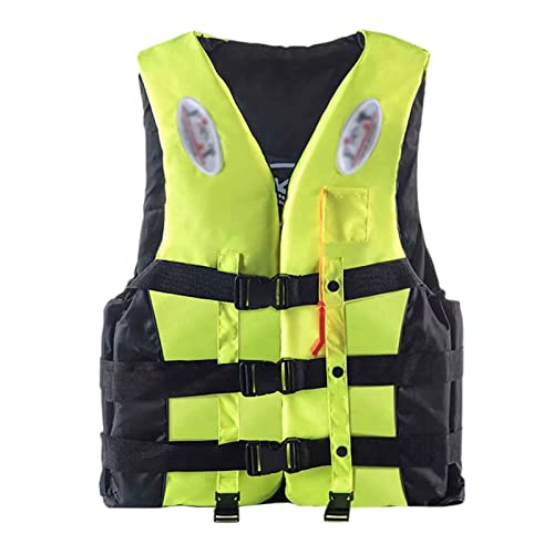 Xinwanhong Reddingsvesten voor volwassenen, reddingsvest volwassenen, reddingsvesten volwassenen, zwemvest kinderen zomer 25-120Kg, duikopleiding, Groen, 3XL