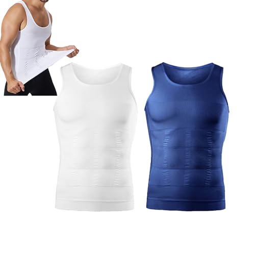 JYSIDF Zomer Body Shaping Vest voor Mannen, Afslankende Body Shaper Vest, Compressie Shirt Tank Top voor Mannen