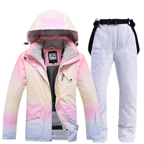 ELTOX Skipak, sneeuwpakken dames sneeuwpak sets waterdicht winter outdoor kleding snowboard kleding ski kostuum jassen + riem broek meisjes