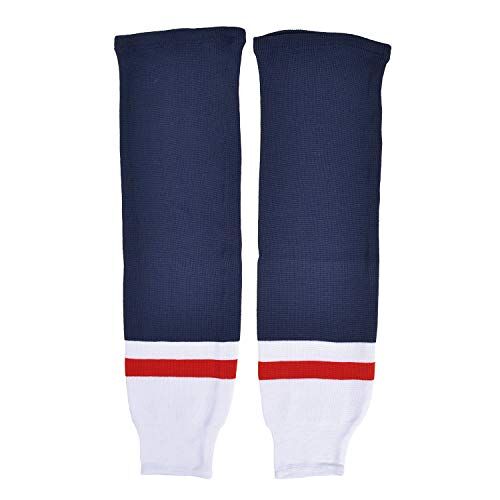 SAFEJAWZ Schanner Sokken voor volwassenen Sher-Wood NHL hockeykousen, marine/wit/rood, senior