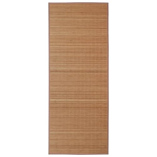 vidaXL Rechthoekige bamboe mat 120 x 180 cm (Bruin) bamboemat bamboetapijt tapijt