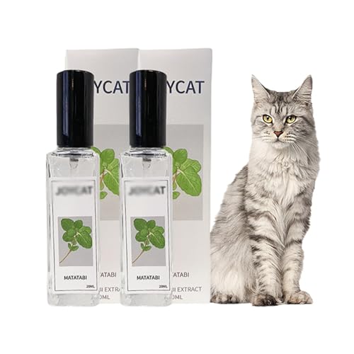 VCLUST Kattenkruidspray, Herbal Cat Joy Spray, kattenkruidspray for binnenkatten, kalmerende spray for katten (Color : 2 bottles)