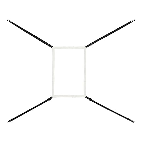 Wlauqueta Honkbaltrainingsapparatuur Softbal doelnet voor en nauwkeurig slaan, voor netten van 6 x 6, 7 x 7 of 8 x 8 voet