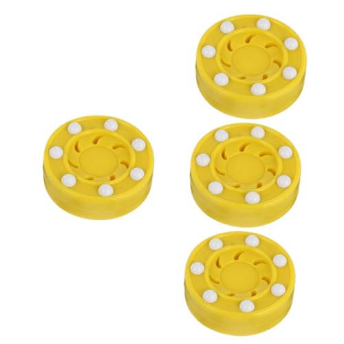 Yardwe Speelgoed- 4 Stuks rolschaatsen oefening rol rolhockey puck pro speelgoed hockey pucks droge land hockeypuck professionele hockeypuck voor spel sport- muis wieltje sportkleding