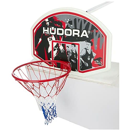 HUDORA Basketbalkorfset voor binnen en buiten, basketbalboard