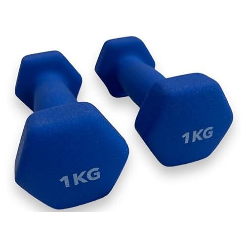 Padisport Dumbells 1 Kg Halter Gewichten Set Halters Gewichten 1 Kg Blauw Gewichten Dumbells Halters Gewichtjes 1 Kg