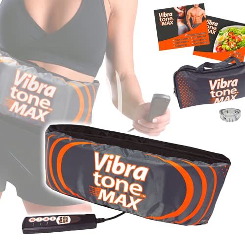 Vibratone Max Vibrerende buikgordel – vormt buikspieren, schuine buikspieren, heupen, taille, billen en dijen.