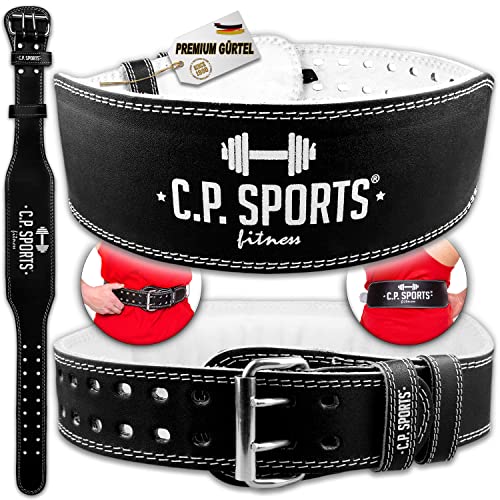 C.P.Sports Gewichtheffen Riem XXS XXXXXXL Leer Bodybuilding Riem, Trainings Riem, Gewichtheffen Riem Heren Dames