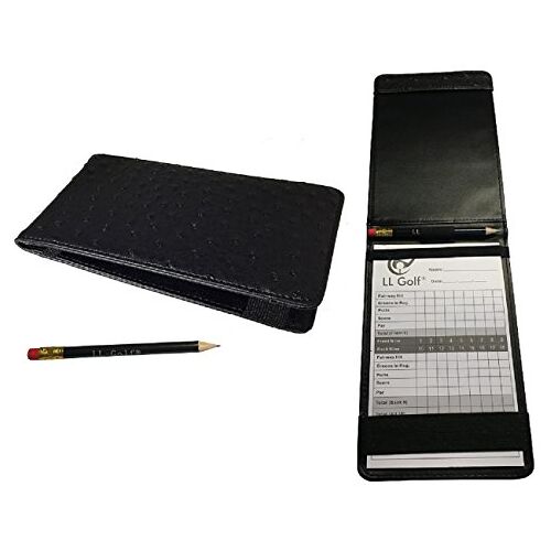 LL-Golf ® elegante golf Scorecard houder inclusief pen en blok/scorekaarthouder/tas/etui/map/scorecard holder