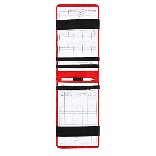 VGEBY Golf Counter Kaart Golf Score Counter Accessoires PU-lederen etui met Scorecards en potlood