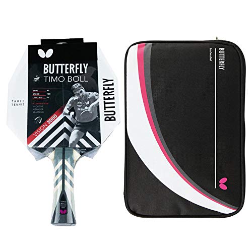 Butterfly Timo Boll Vision 3000 tafeltennisbatje + tafeltennishoes Drive Case 2   tafeltennisbatjeset   tafeltennis professionele set