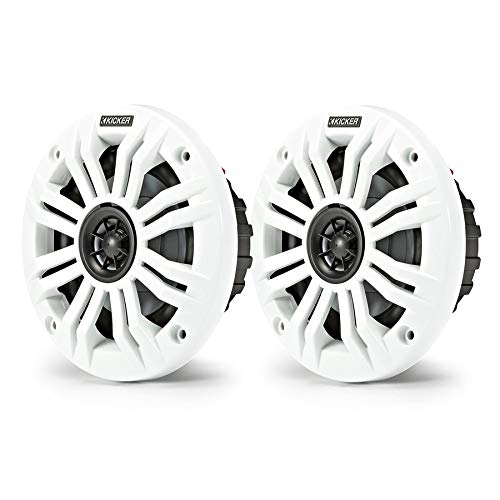 Kicker Marine Speaker Set 4" KA45KM44 voor Boot/Toren/Wakeboarden Wit