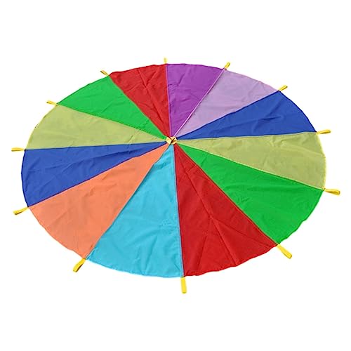 Yardwe Kinder Speelgoed Parachute voor kinderen regenboog parachute kinderen parachutespringen parachute spelen buitenshuis Speelgoed ouder-kind Kinderen Speelgoed