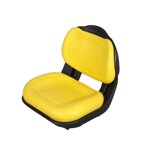 KLARA SEATS KS 4300 PVC opklapbare zitting voor zitmaaier, zitmaaier en grasmaaier, waterdicht, geel