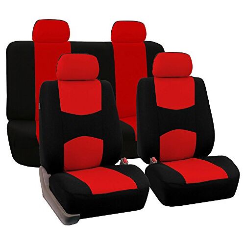 OTCPP Autostoelhoezen set voor Ford KA RU8 2008-2016, Al het weer Autostoelhoezen Antislip autostoelhoes Autostoelhoezen set,C Red