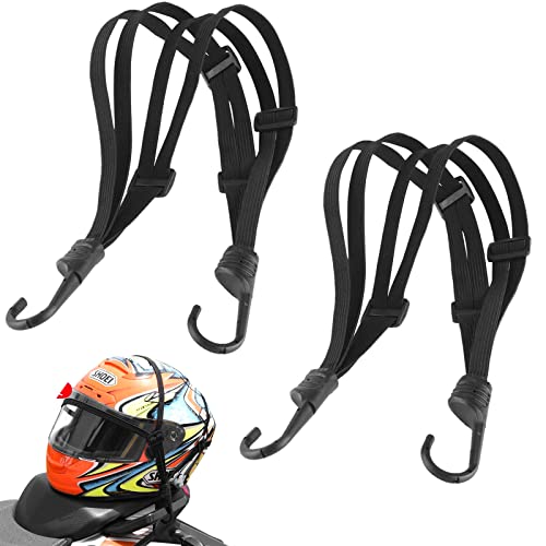 DHER Motorfiets Riem Bagage Elastische Bagage Motorfiets Verstelbaar Fiets Bagage 2 Bagagerek Spanbanden Met Verstelbare Haken Motorhelm Touw Helm Spanbanden, Motorfiets Verstelbare Spanband Spanbanden