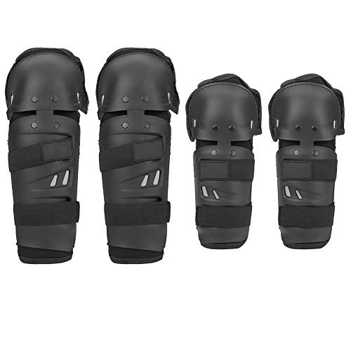 OKBY Elleboogbeschermers -4 stks Motorfiets Motocross Fietsen Elleboog Knie Pads Protector Scheenbeschermer Armors Set Zwart