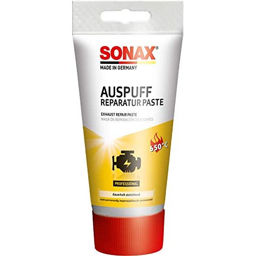 SONAX Uitlaatreparatiepasta (200 g) sluit kleine scheuren, gaten en lekken permanent, snel en absoluut gasdicht af   art.nr. 05531000