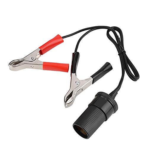 Aramox Sigarettenaanstekeradapter, 12V Auto Batterij Clip On Adapter Sigarettenaansteker Aansteker Reislader