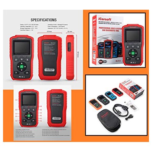 iCarsoft OBD-diagnoseapparaat VOL V1.0 diagnostische OBD-scanner voor Volvo/Saab