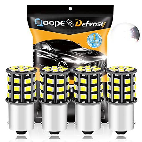 Defvnsy Pack van 4-1156 BA15S 1141 1003 P21W Super Helder Wit 12-24V DC 2835 33SMD LED-lampen voor back-up achteruitrijlichten, remlampen, interieur RV Camper verlichting