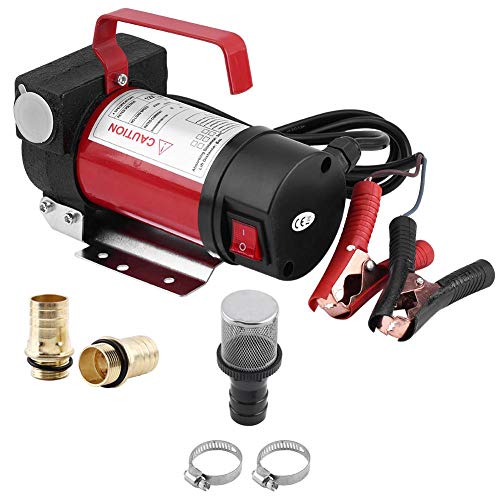 GOTOTOP 12 V 160 W dieselpomp pomp, overvulpomp, aftrekpomp 40 l/min, draagbare dieselbrandstof, benzine, vloeistof, toevoer voor auto / motorfiets / voertuig